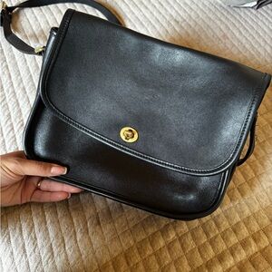 Coach Black Crossbody Bag with Gold Hardware